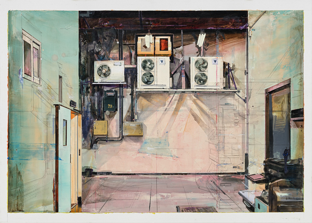 陳建榮_Landscape 187_壓克力顏料、綜合媒材、畫布_65x91x5cm_2024