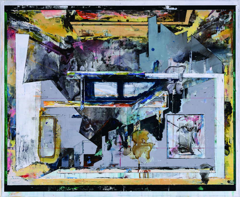 陳建榮_Landscape 182_壓克力顏料、綜合媒材、畫布_60.5x72.5x5cm_2023