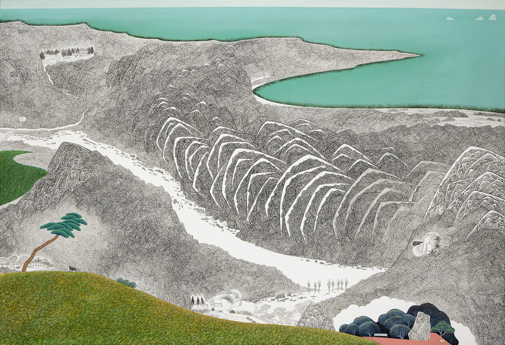王興道_台灣島風景圖–鹿野高台_壓克力彩、畫布_89.5x130cm_2026