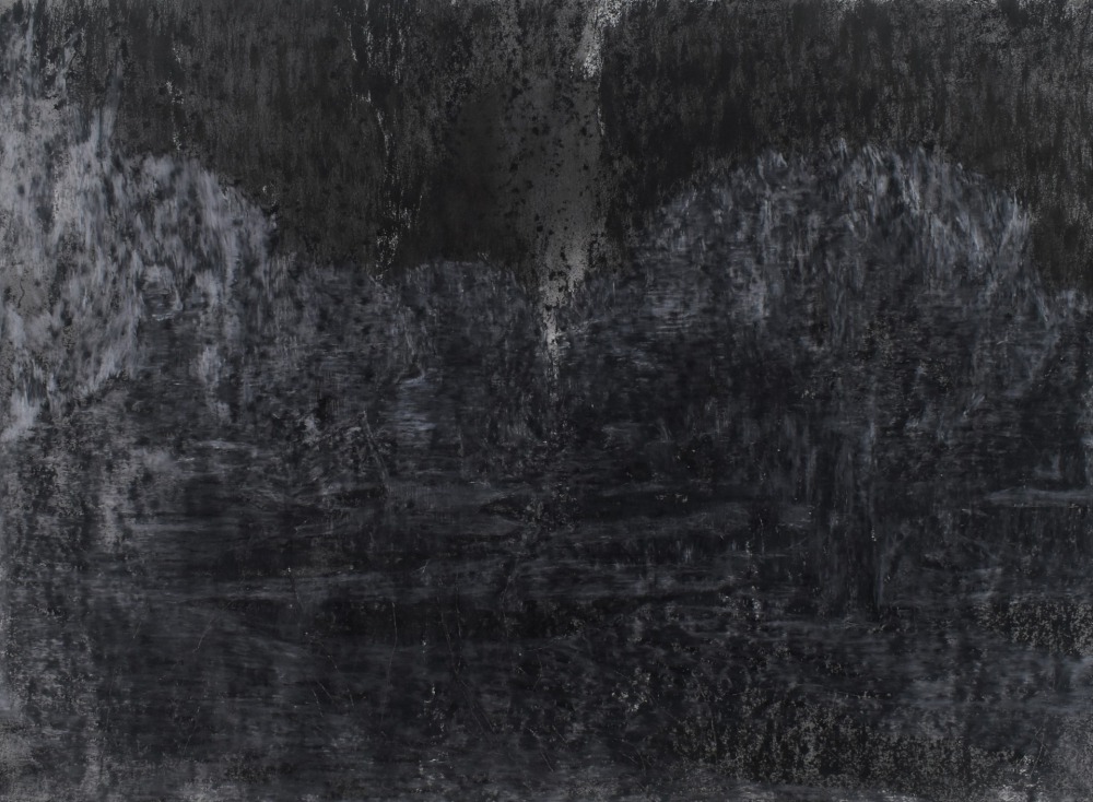 羅文欣 闇-Ⅱ 蠟筆‧墨‧紙本 39×53cm 2021 NT.25,000