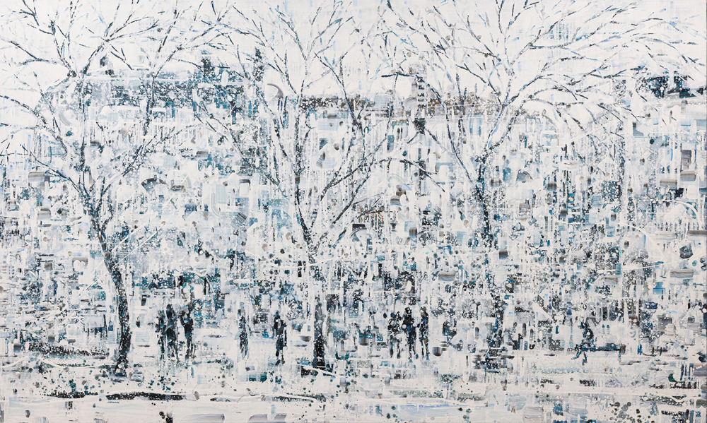 邱建仁_不見喧囂_油彩、畫布_120x200x5cm_2025