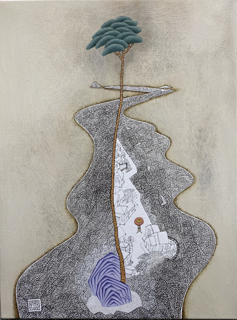 王興道_觀景系列 2025-3_壓克力彩、畫布_60.5x45.5cm_2025