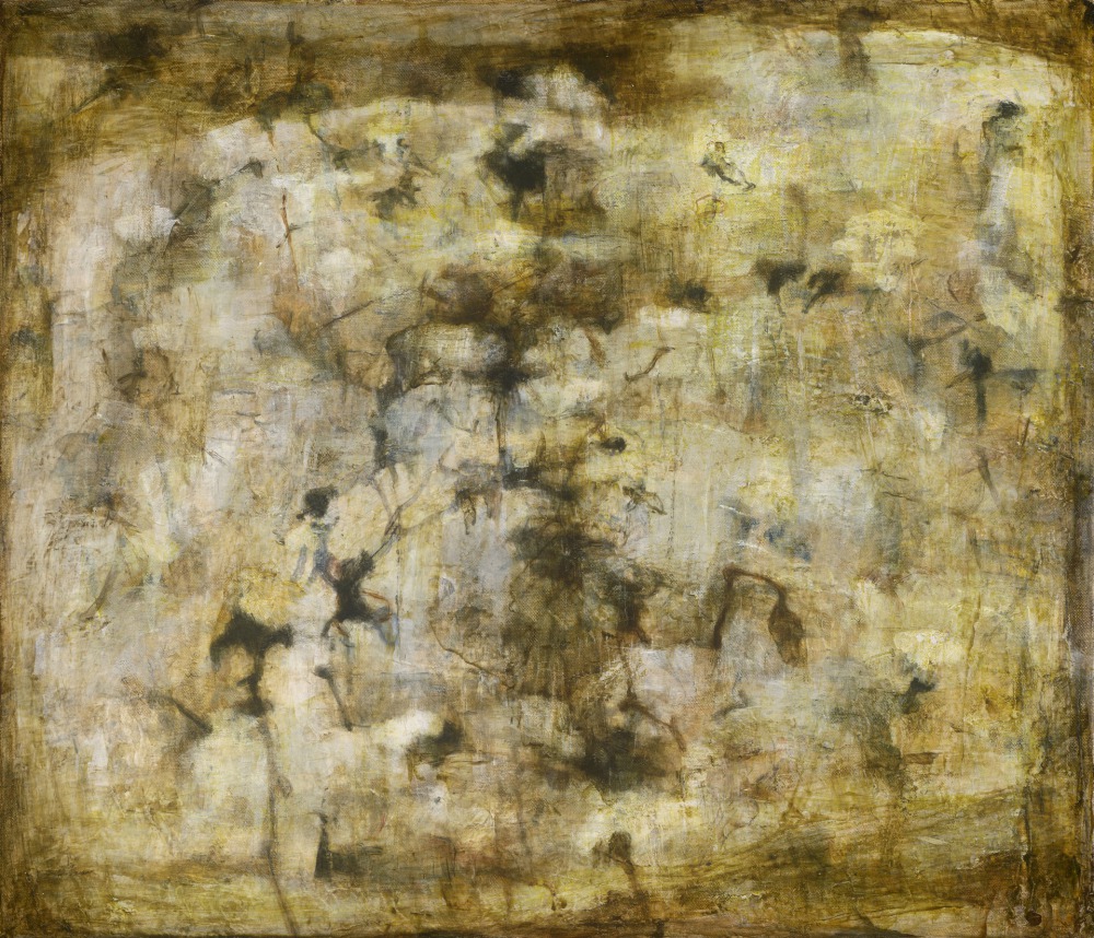 書寫現象二 45x53cm 壓克力 ‧ 棉布 ‧ 混合媒劑 2021