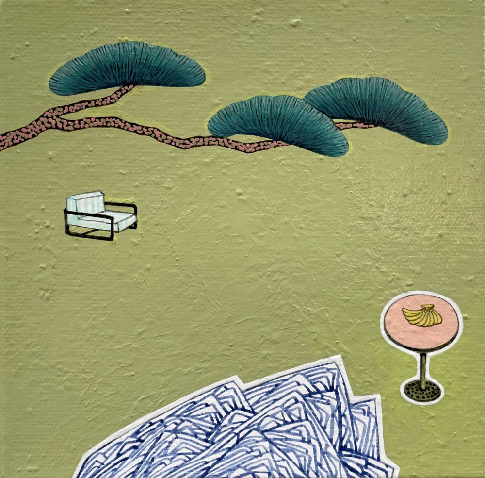 王興道 觀景系列2020-12 20×20cm 壓克力彩‧畫布 2020 NT.36,000