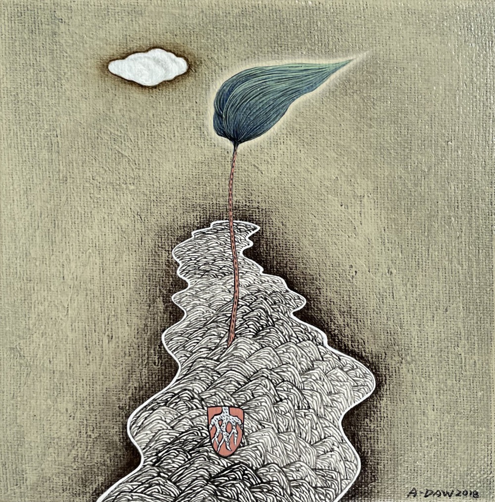 王興道 觀景系列2018-10 25×25cm 壓克力彩‧畫布 2018 NT.54,000
