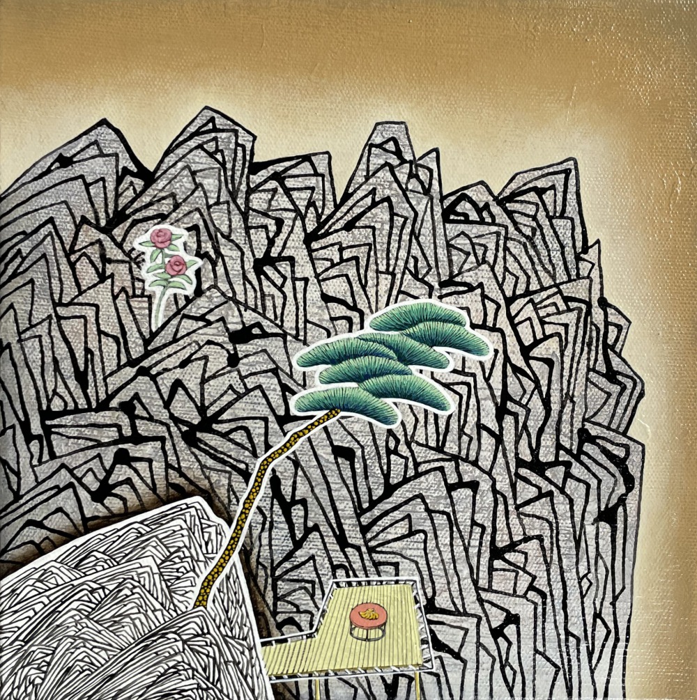 王興道 觀景系列2020-18 30×30cm 壓克力彩‧畫布 2020 NT.90,000