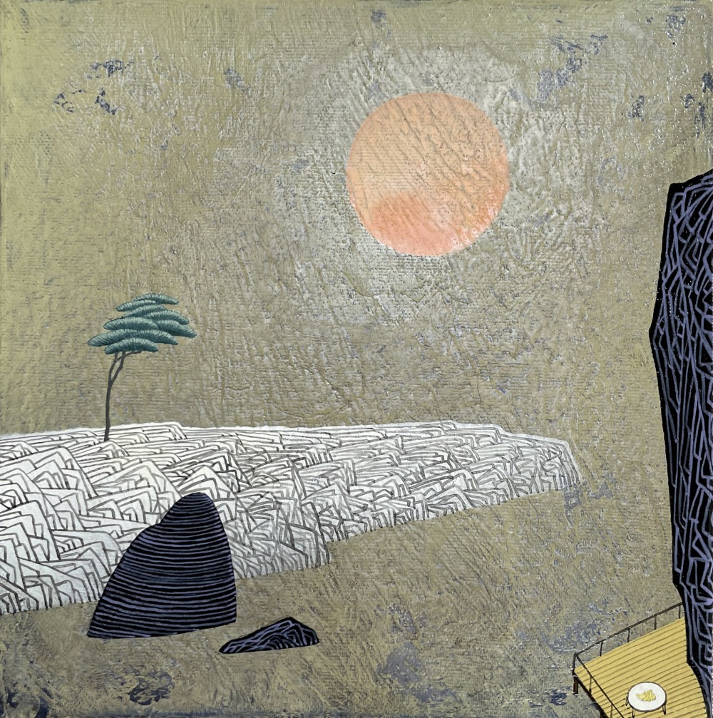 王興道 觀景系列2021-3 30×30cm 壓克力彩‧畫布 2021 NT.90,000