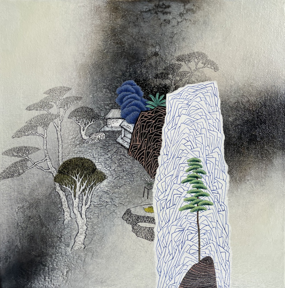 王興道 觀景系列2020-20 44×44cm 壓克力彩‧畫布 2020 NT.150,000