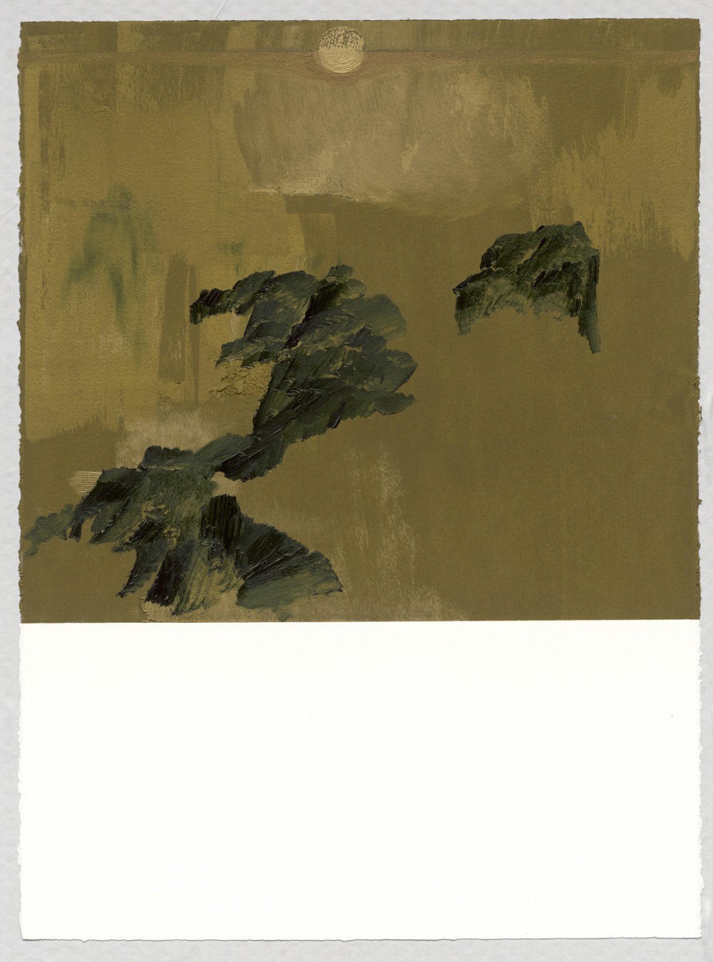 郭志宏 Study of Landscape 159 75x56cm 油彩 ‧ 紙 2022<br />
