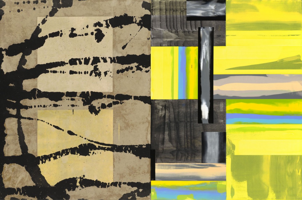 抽象Y 壓克力、畫布、水墨紙本 80x120cm 2022