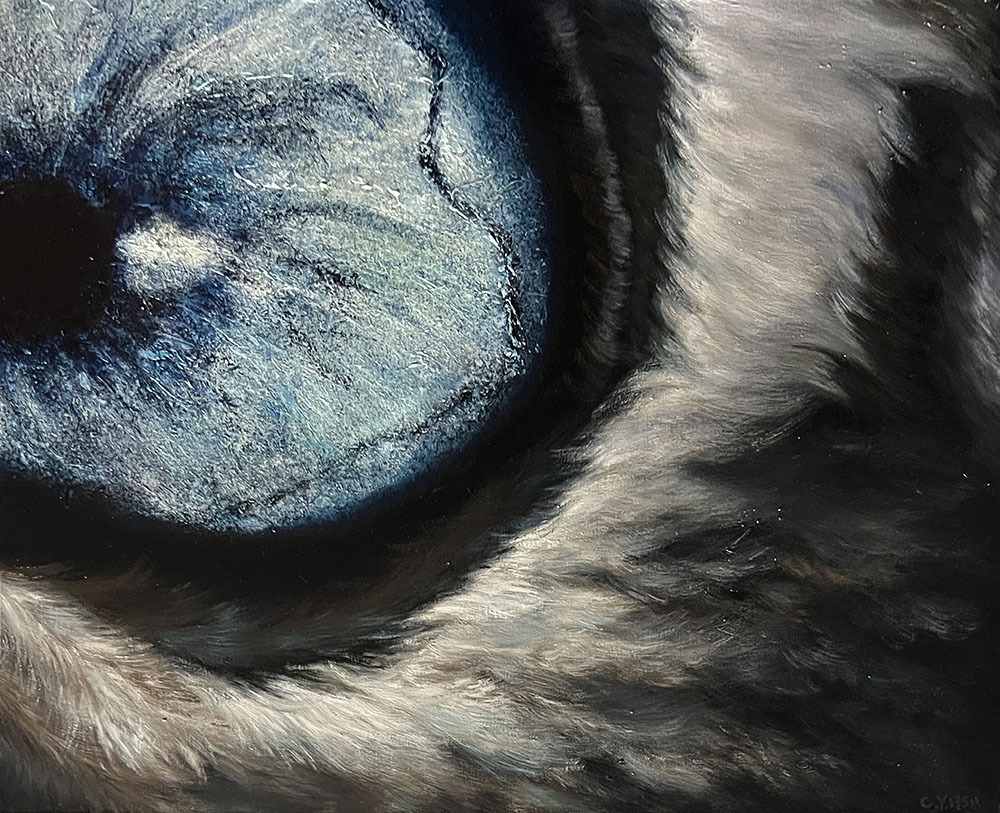 許喬茵 沉眸 油彩、畫布 53×65 cm 2022