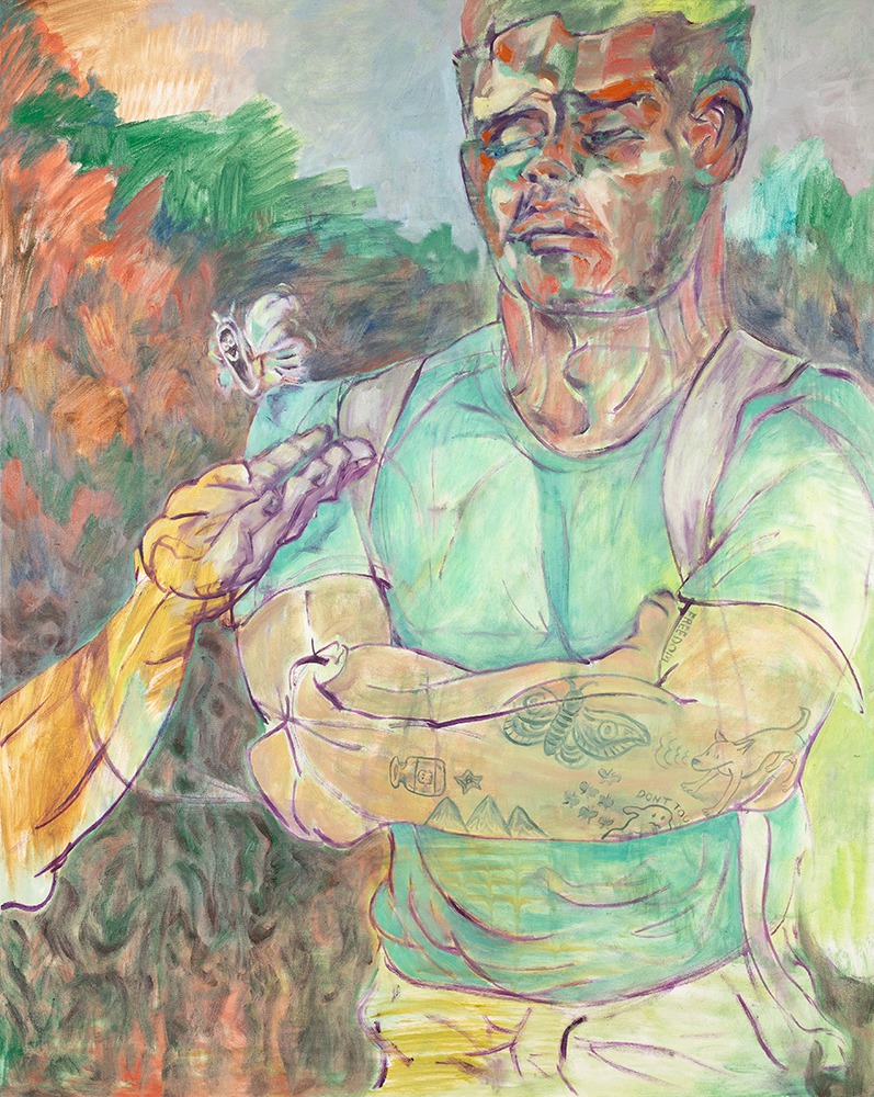 紀少淵 白蝶BaDaY 油彩、畫布 91x72.5cm 2023