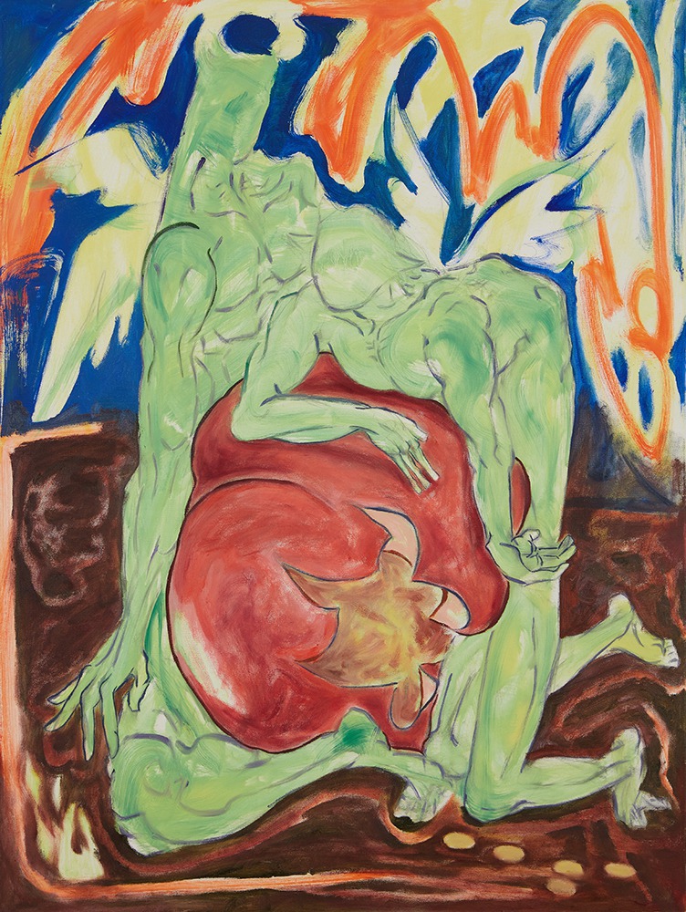 紀少淵 求籽精靈 油彩、畫布 88x66cm 2024