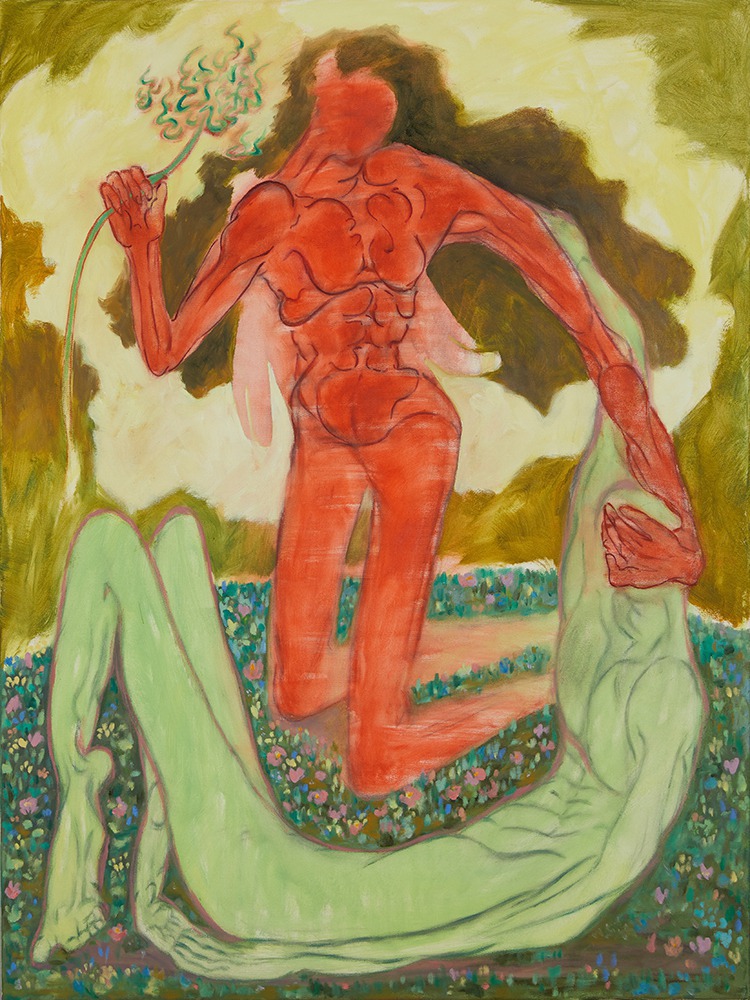 紀少淵 采弎秀兮於山間 油彩、畫布 88x66cm 2024