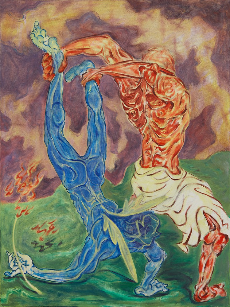 紀少淵 情緒角力 油彩、畫布 88x66cm 2024