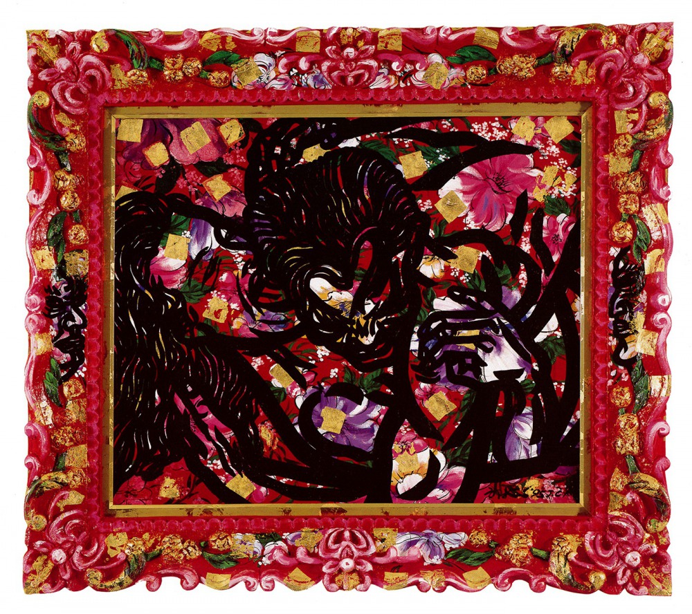 郭振昌_'95~'96黃金時代_84.5x97.5x8cm _壓克力,木,畫布_1995