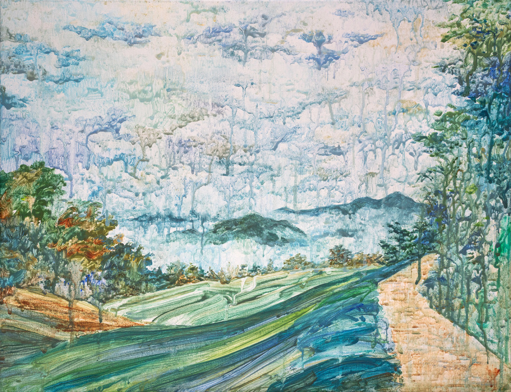 張庭甄_足跡-16_壓克力彩、畫布_53x41cm_2023