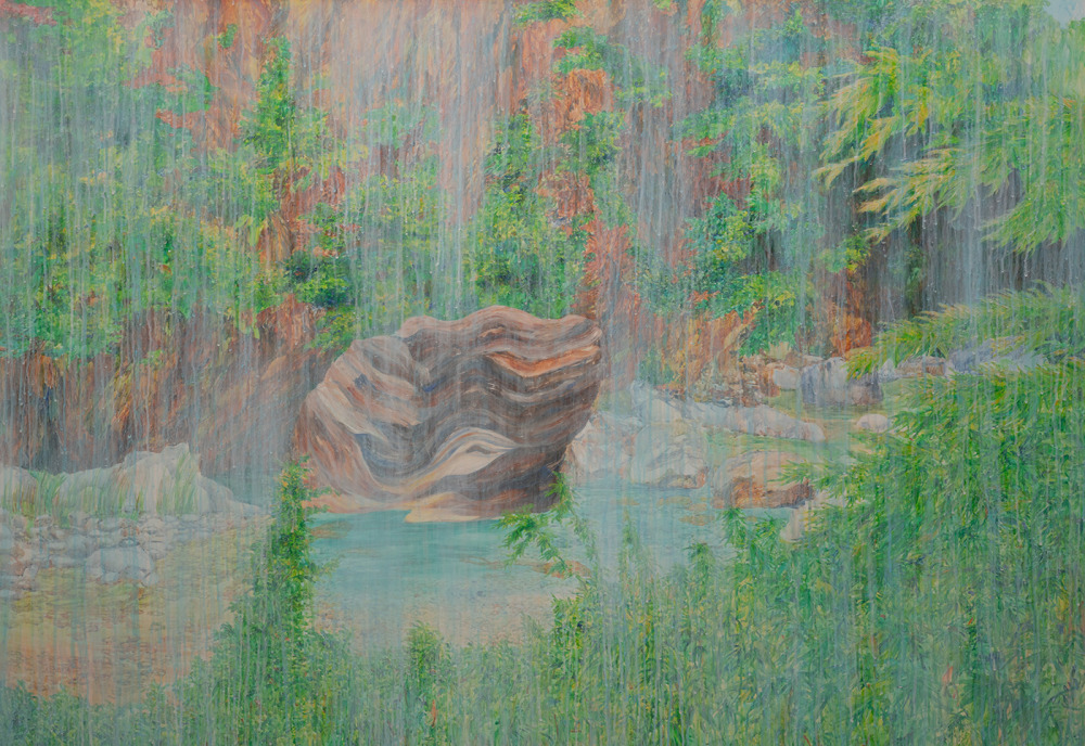 張庭甄_足跡-20_壓克力彩、畫布_162x111.5cm_2023