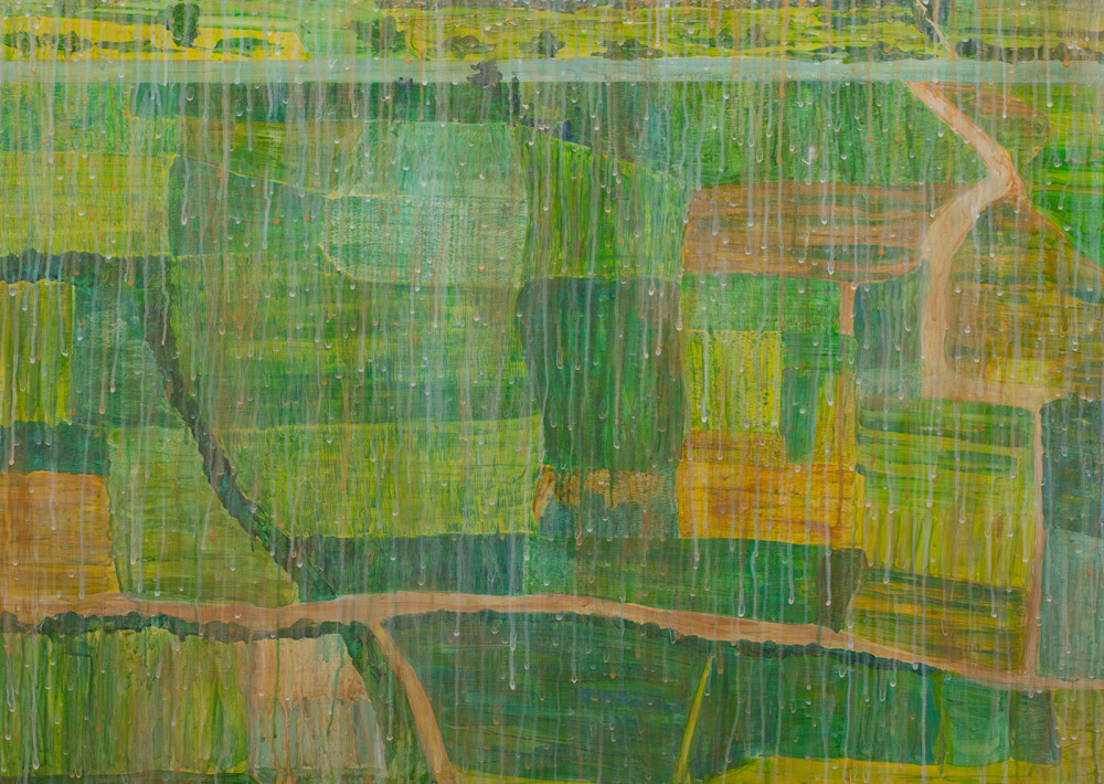 張庭甄_足跡-23_壓克力彩、畫布_60.5x91cm_2025