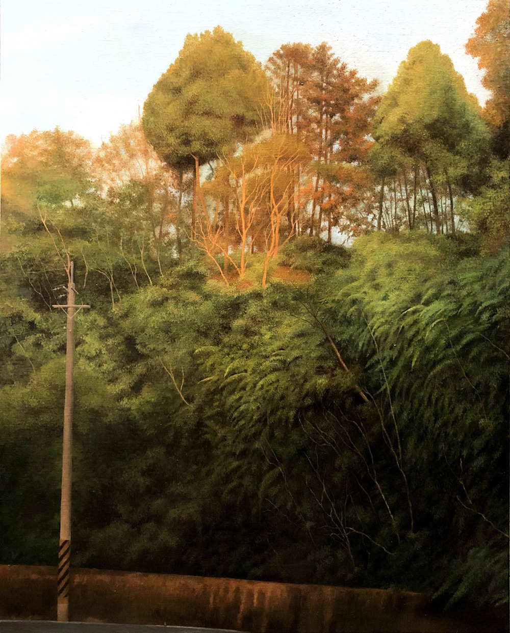 林志瑜_黃昏的小山坡_油彩、畫布_91x72.5cm_2021