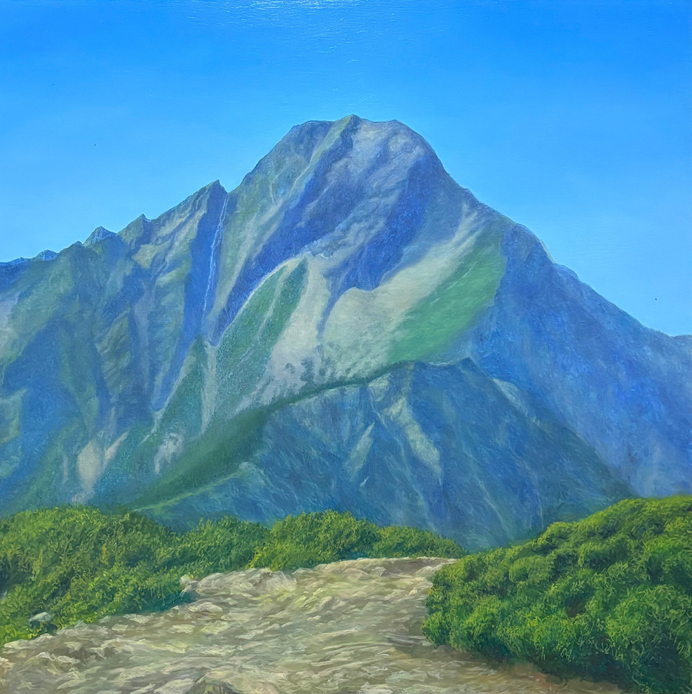 林志瑜_玉山_油彩、畫布_80x80cm_2025