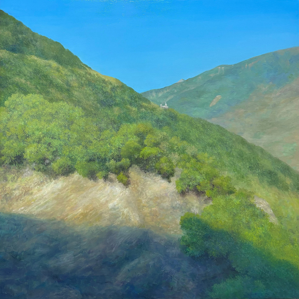 林志瑜_遠方教堂_油彩、畫布_80x80cm_2025