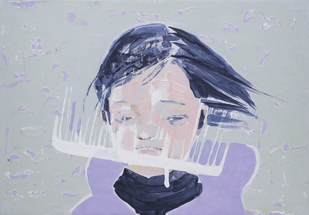 葉依柔_將曾經梳理,讓悲傷過去2_壓克力、畫布_30x42cm_2021