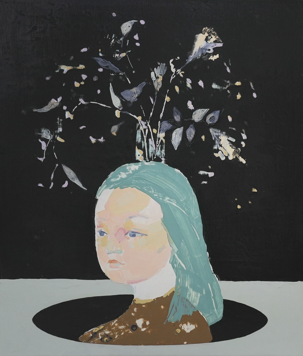葉依柔_藏匿自己直到歲月老去_壓克力、畫布_53x45cm_2021
