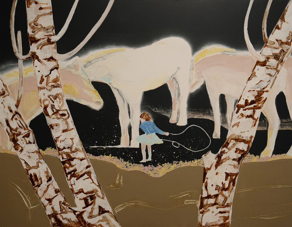 葉依柔_夜海的節奏_壓克力、畫布_91x116cm_2025