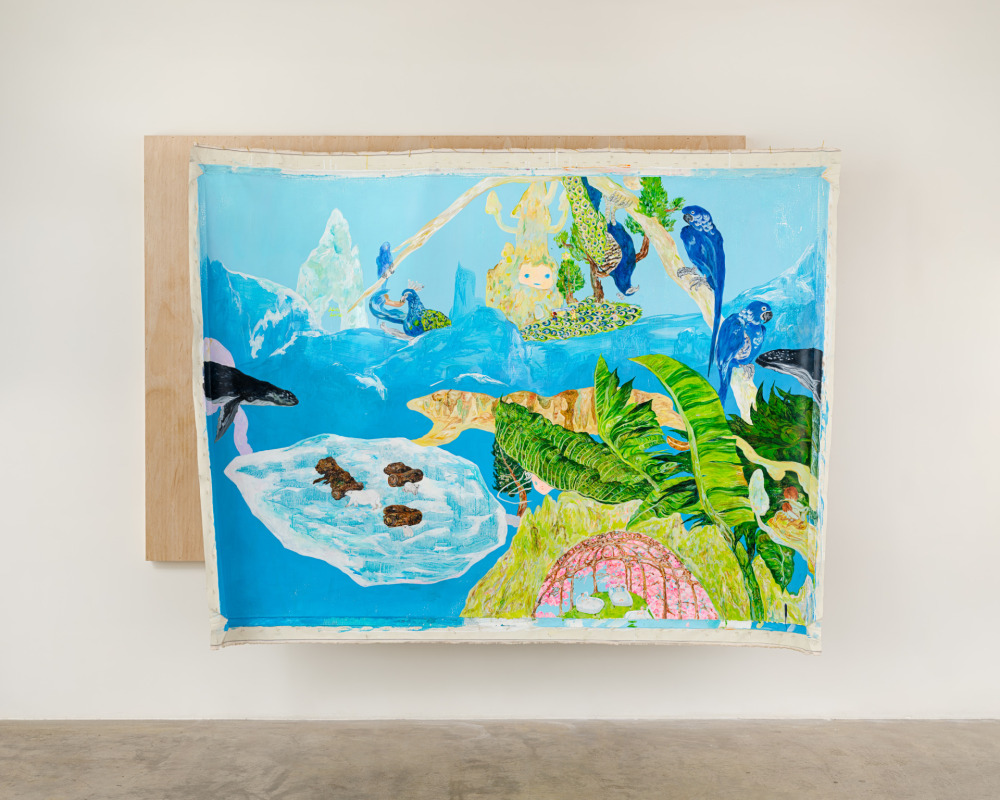 李佩姍_裡與表_壓克力顏料、畫布、木底板_136x192cm_2025