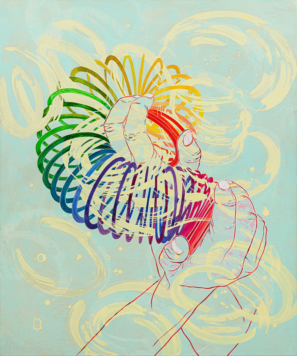 王亮尹_擁抱 No.5 Embrace No.5_壓克力顏料、畫布_120×100cm_2023