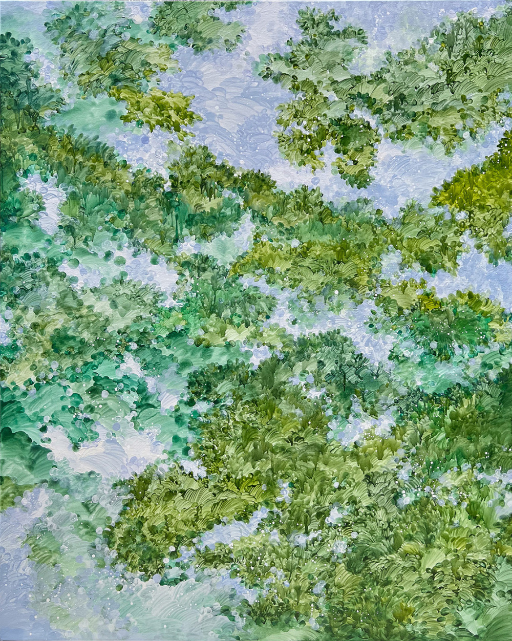 黃品玲_光影的呢喃 No.5 Whispers of the Dappled Light No.5_油彩、畫布_162×130cm_2023