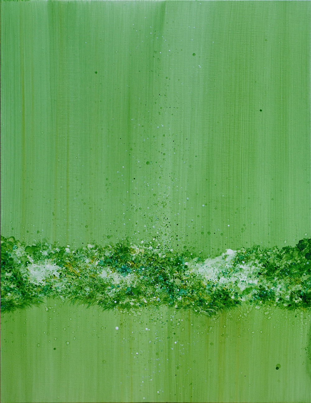 黃品玲_思緒的瀑布 Waterfall in Mind_油彩、畫布_145.5×112cm_2025