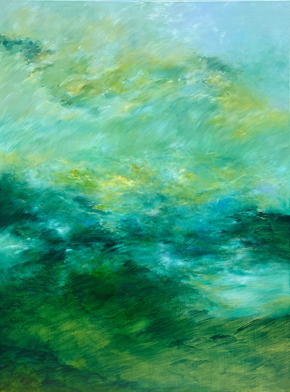 黃品玲_柔軟的森林 No.1 Soft Forest No.1_油彩、畫布_130×97cm_2023