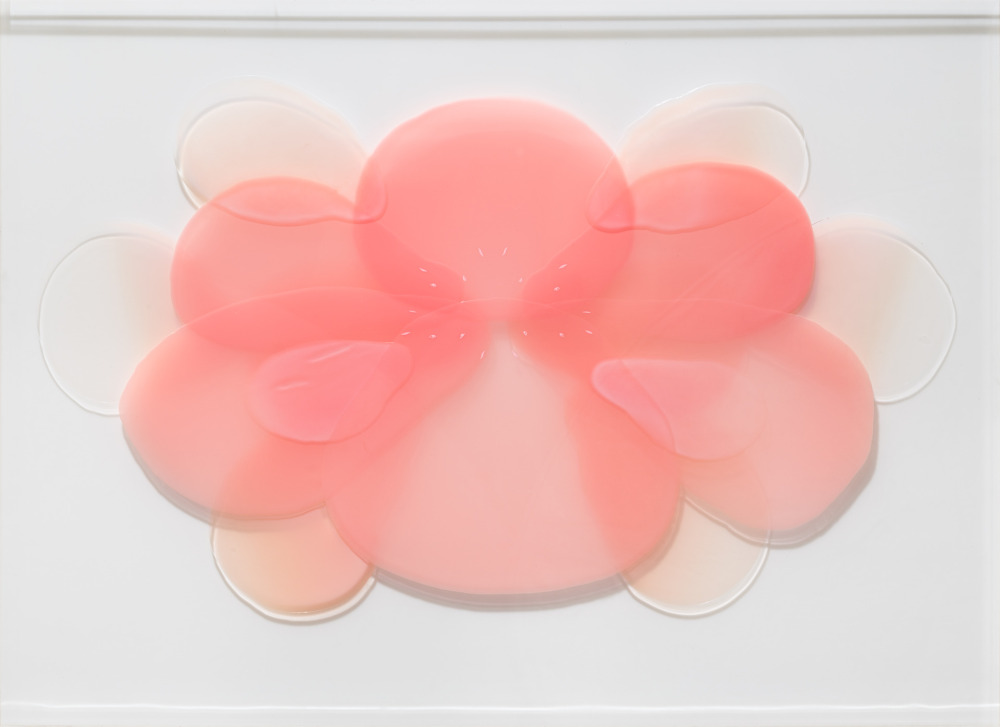 陳代如_團花006 Fluffle006_壓克力顏料、壓克力墨水、有機玻璃 Acrylic paint and acrylic ink on perspex_66×91cm_2025