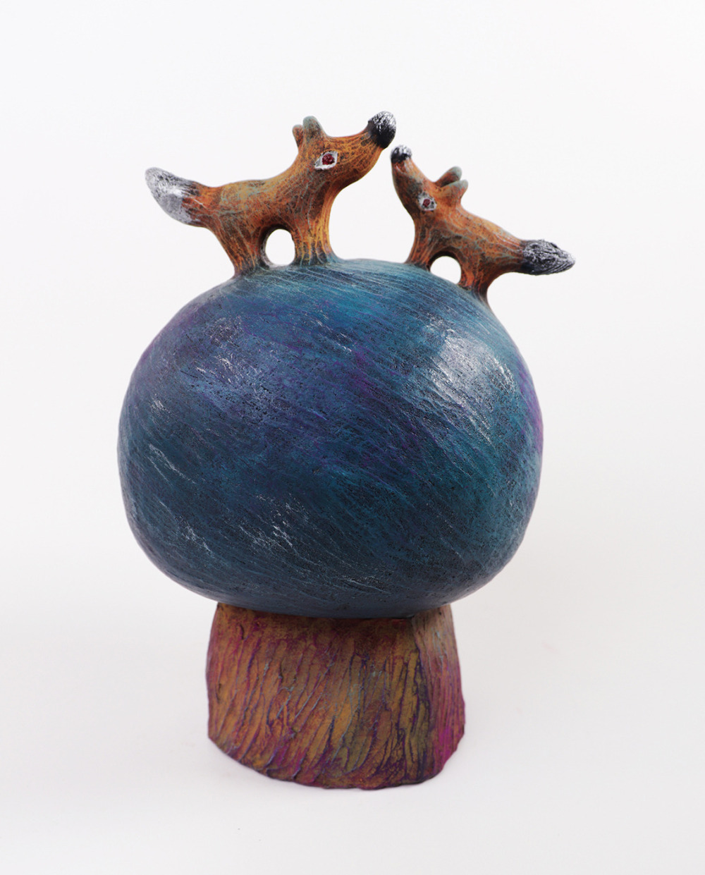 吉娜兒_夜的旅程_陶、壓克力_16x11x10_2025