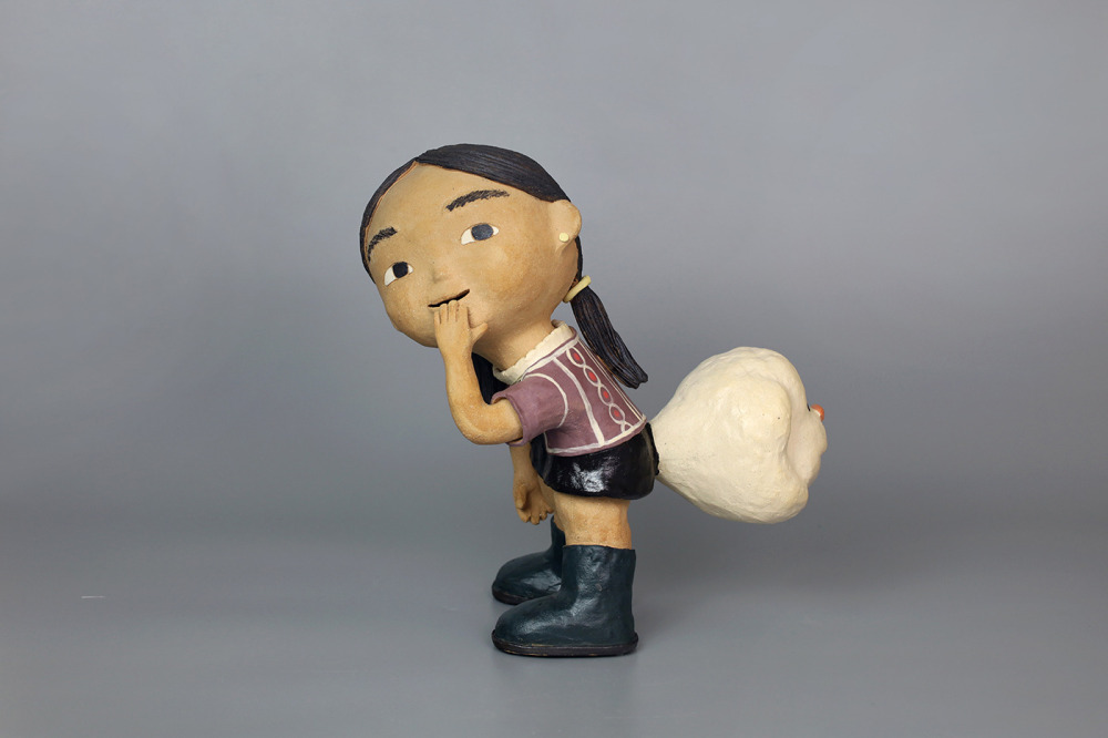 李善愔_仙仙沒事做-是誰偷放屁_陶_30x16x28_2025