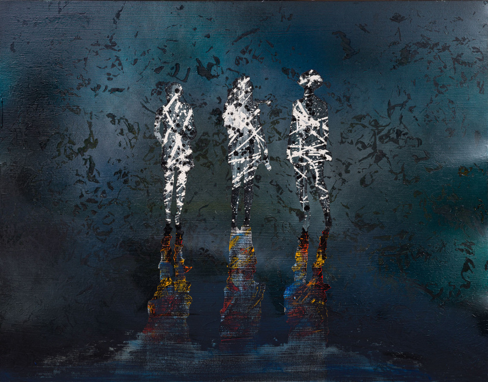 邱建仁_清晰的紋路_油彩、畫布_90x115x5cm_2025