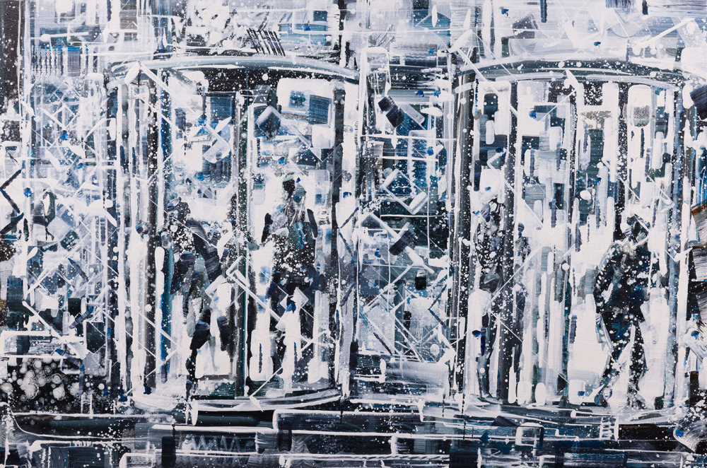 邱建仁_無止境的迴旋_油彩、畫布_80x120x5cm_2025