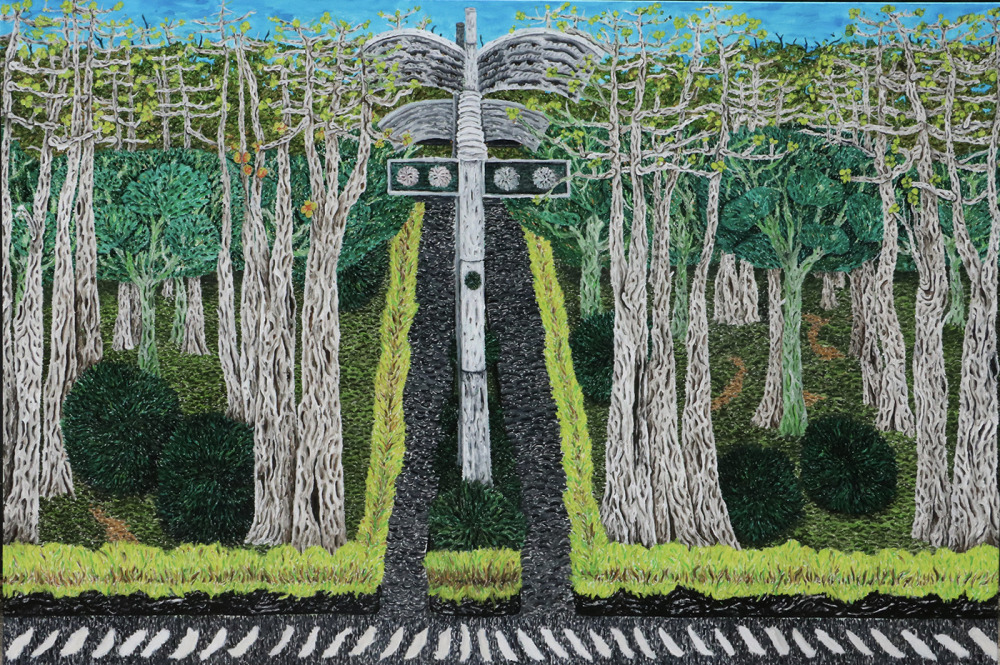 蕭其珩_假日花園 3_油彩、畫布_130x194cm_2022