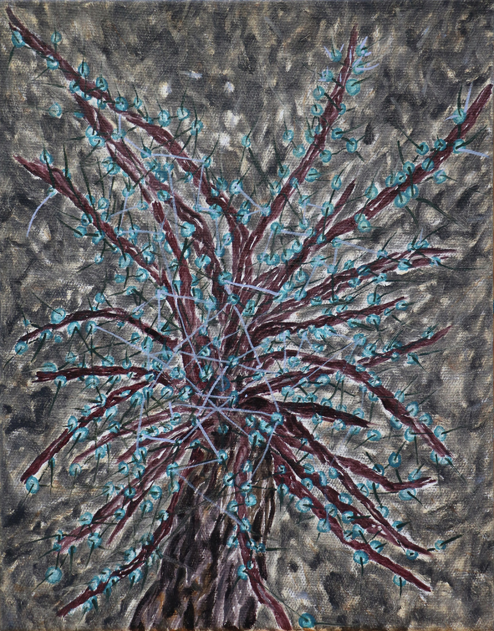 蕭其珩樹 dtd 1_油彩、畫布_35x27cm_2026