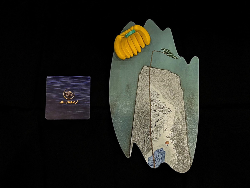 王興道_蕉遊系列之4_樹脂、烤漆、壓克力彩、數位微噴_34x20cm_2024