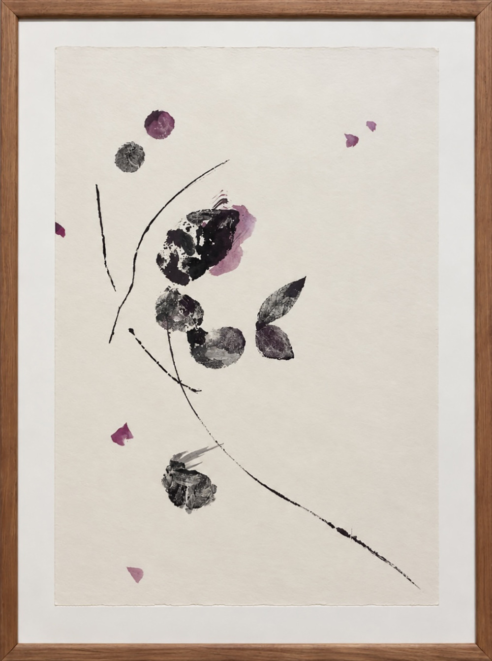 三井悠華_雨之花_墨、紙、水性筆、壓克力_81×63cm_2026