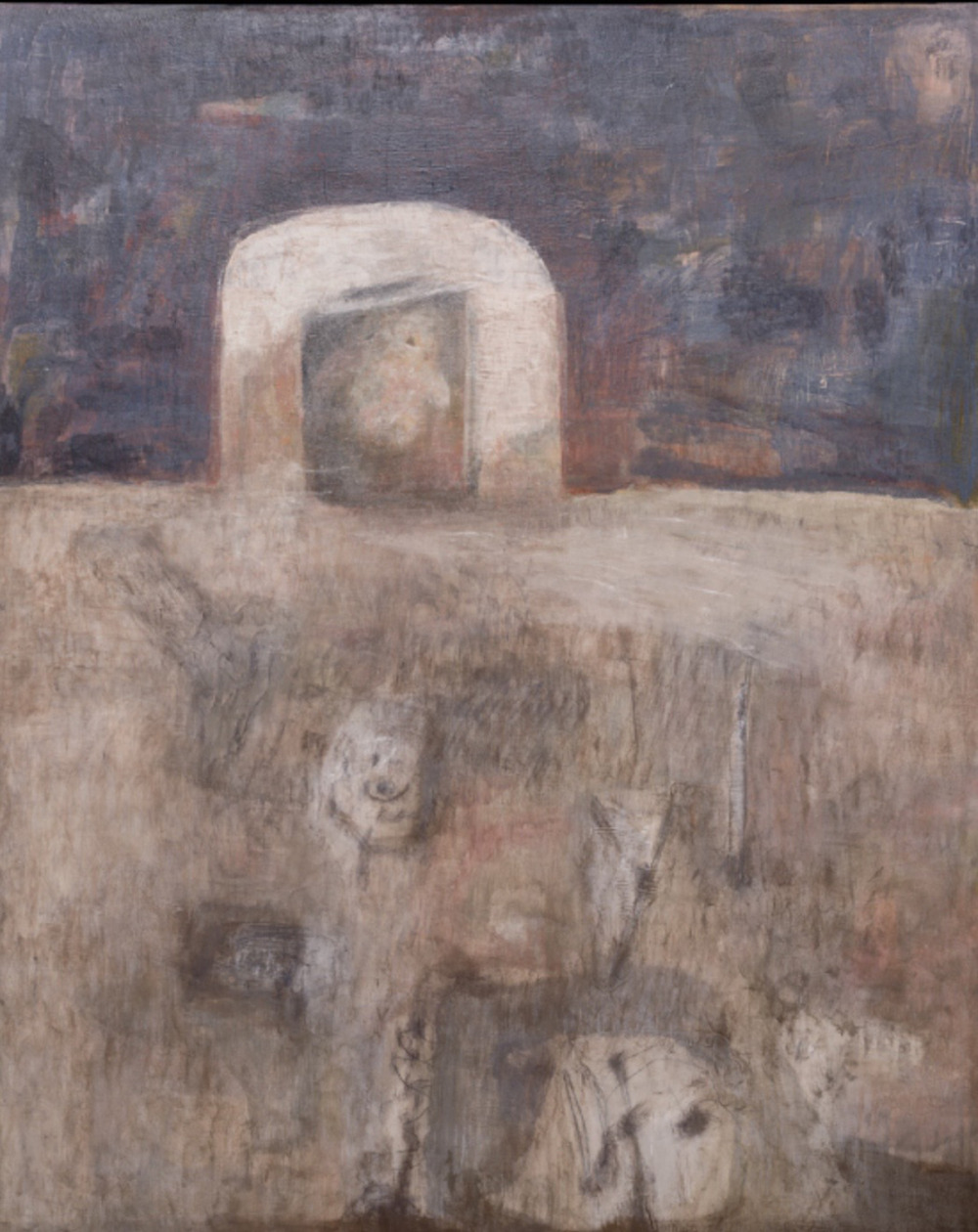 張光琪_自我的解離狀態_壓克力、棉布_60x73cm_2025