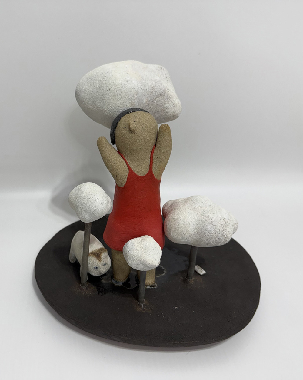 常玉蘭_隨風_陶、電熱線材_22.3x19.4x18_2025