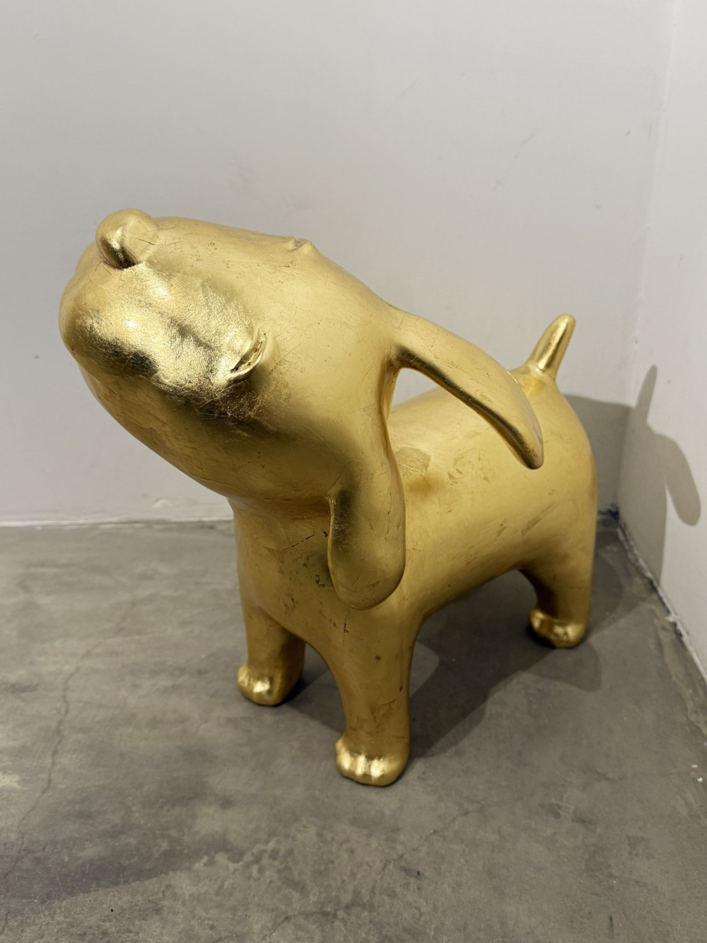 陳煜權、蕭明瑜_小金旺_青銅鑄造、銅箔_35x37x23cm_2025