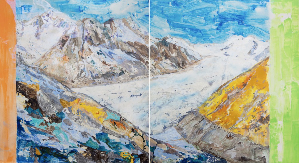 許聖泓 阿萊奇 165x300cm 噴漆 ‧ 油彩 ‧ 壓克力顏料 ‧ 畫布 2021-2022<br />