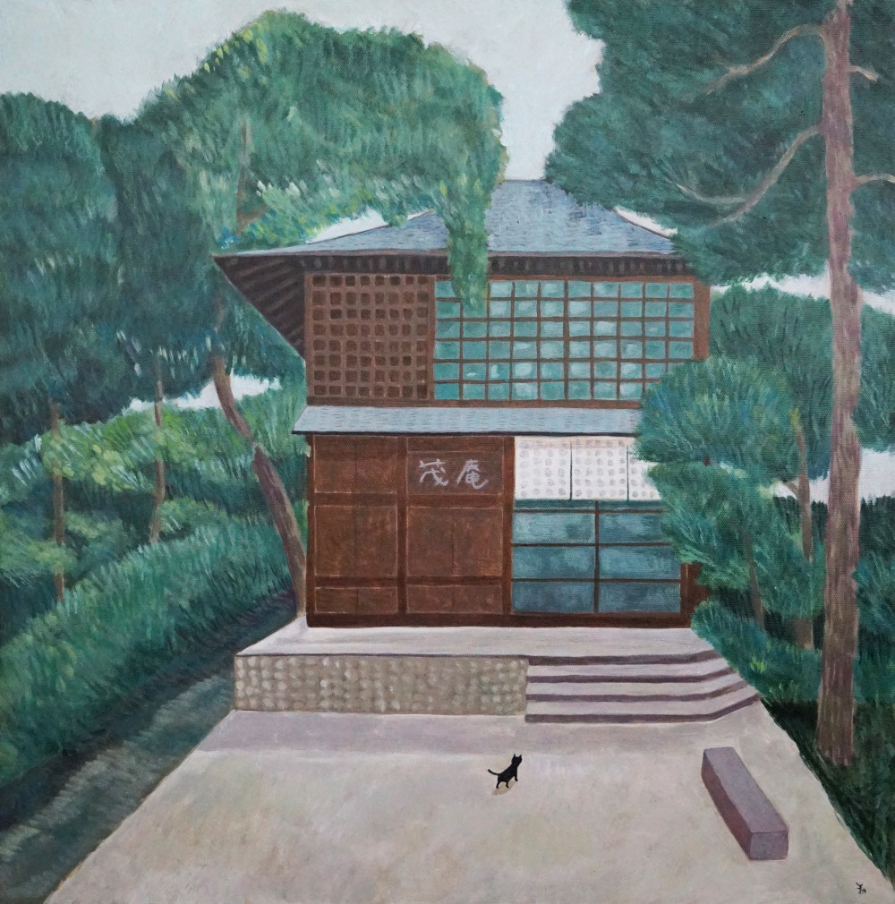 米力 京都的想念 50x50cm 壓克力顏料、畫布 2022<br />
