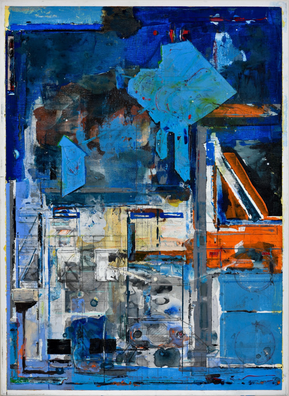 陳建榮 Landscape 121 72.5x53x5cm 壓克力顏料‧複合媒材‧畫布 2017<br />