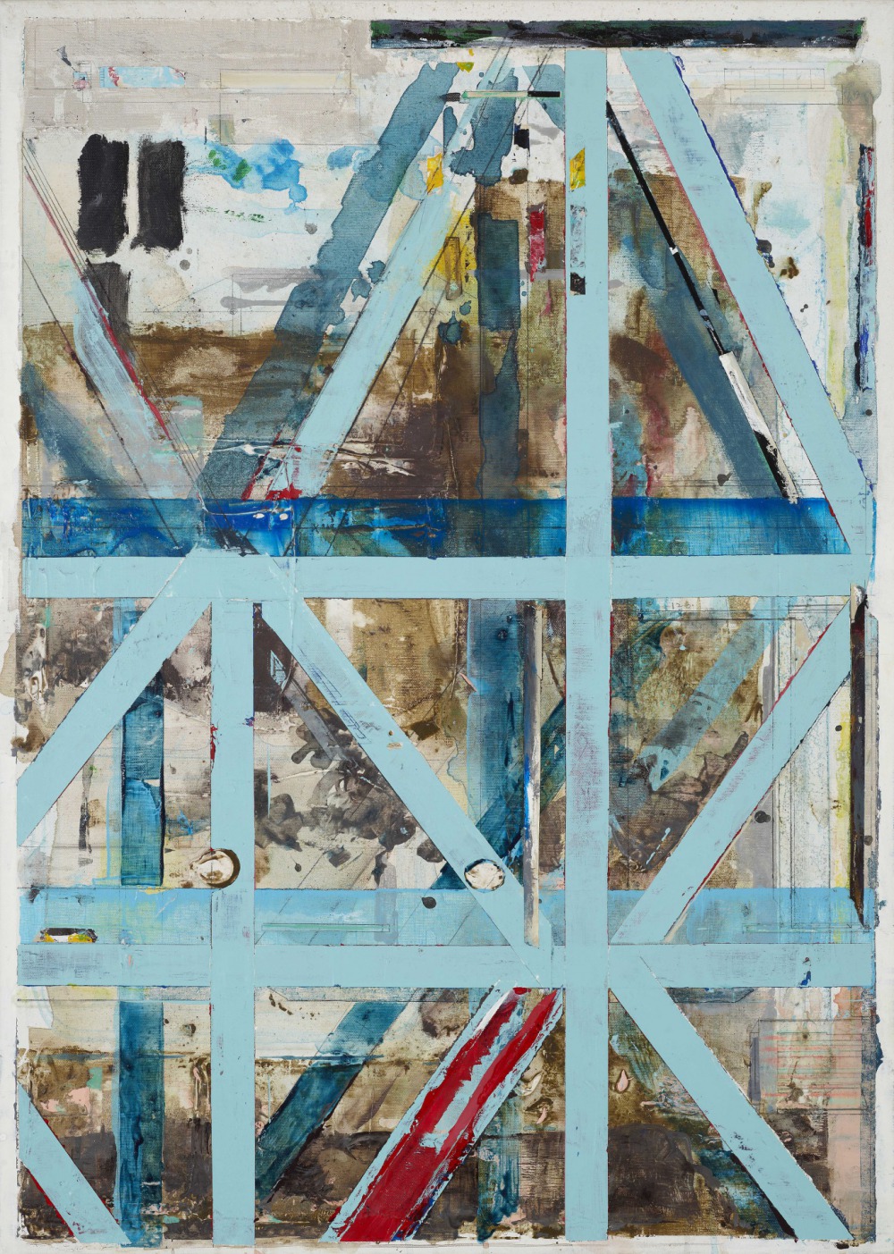 陳建榮 Landscape 126 91x65x5cm 壓克力顏料‧綜合媒材‧畫布 2017<br />